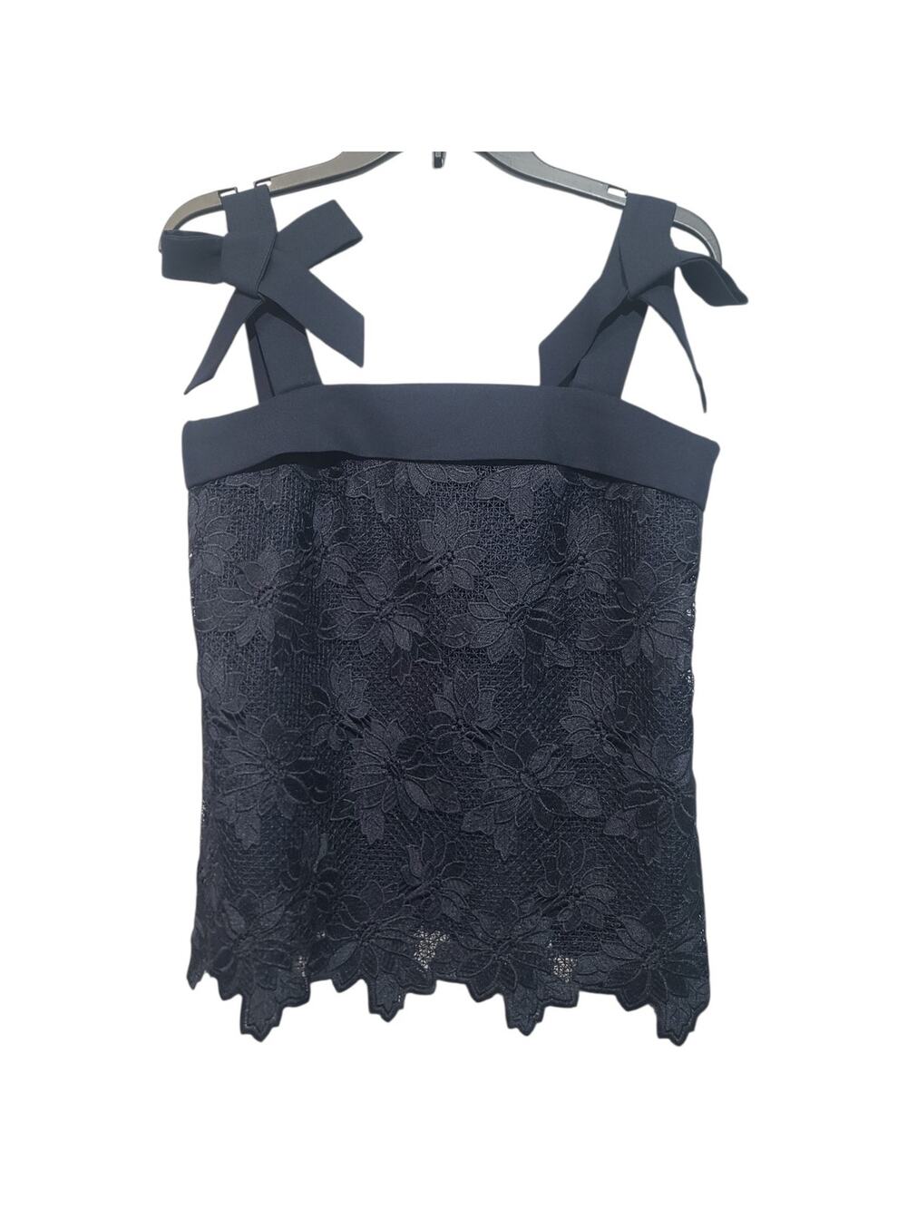 Banana Republic Limited Edition Lace Tank Blouse Dark Navy XS 795655